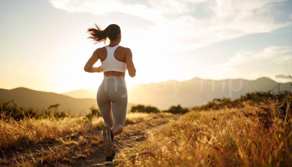 ランニングしている女性